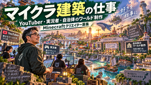 マインクラフトのワールド制作は将来仕事になる?|建築好きから始まる仕事の話とメンバー募集